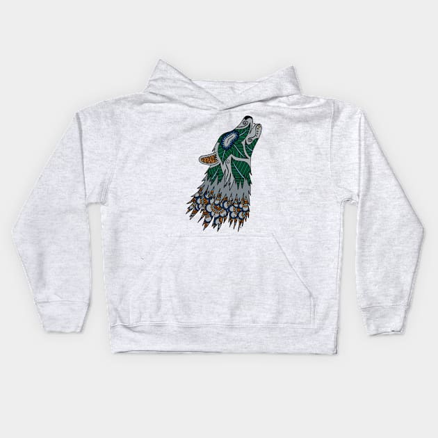 Lone Wolf Kids Hoodie by HLeslie Design